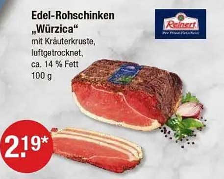 Edel-Rohschinken "Würzica" mit Kräuterkruste, luftgetrocknet