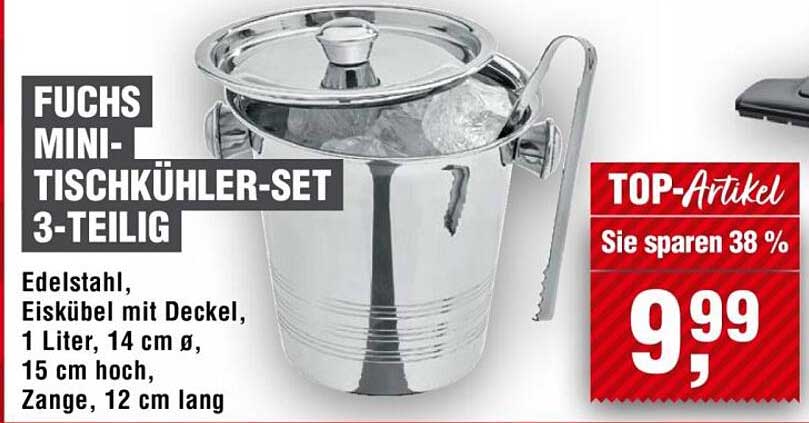 Fuchs Mini-Tischkühler-Set 3-teilig