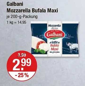 Galbani Mozzarella Bufala Maxi je 200-g-Packung