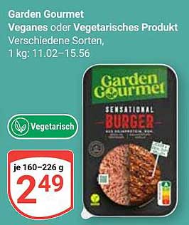 Garden Gourmet Sensational Burger, veganes oder vegetarisches Produkt
