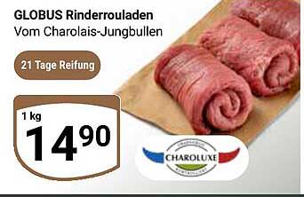 GLOBUS Rinderrouladen vom Charolais-Jungbullen