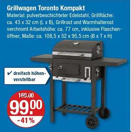 Grillwagen Toronto Kompakt