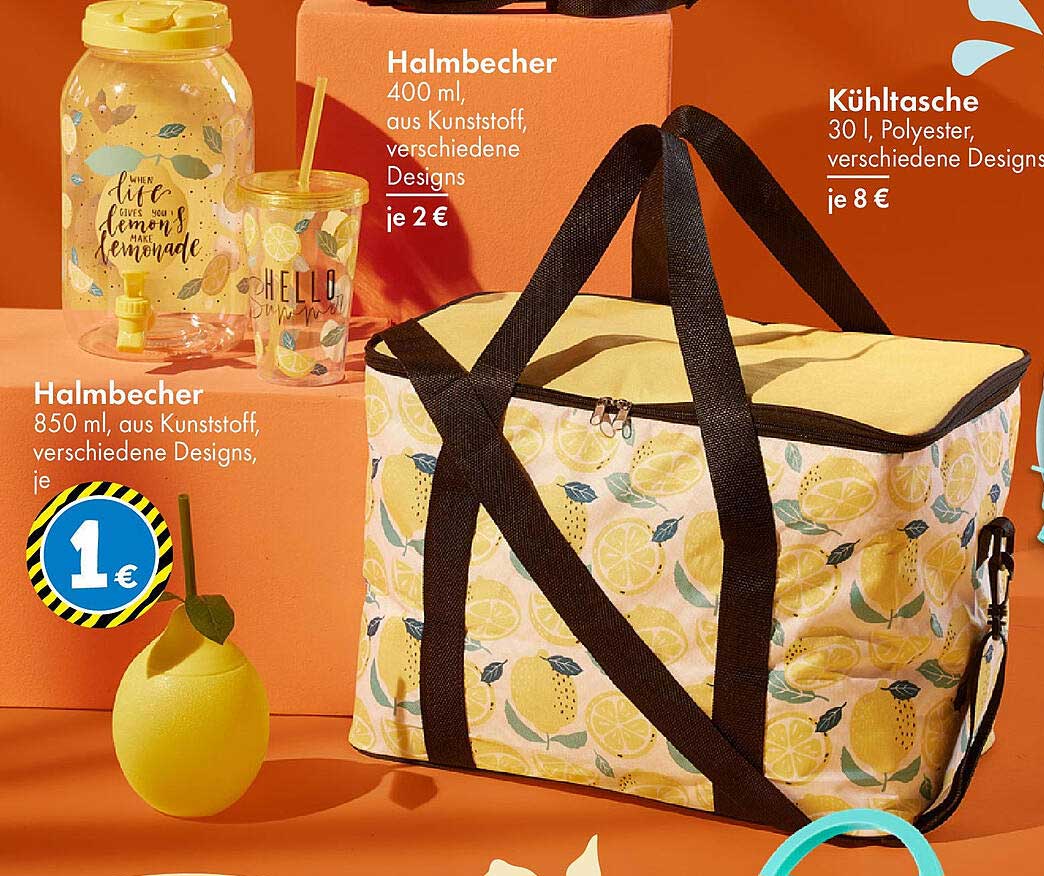 Halmbächer und Kühltasche – Praktisch und Stylish!