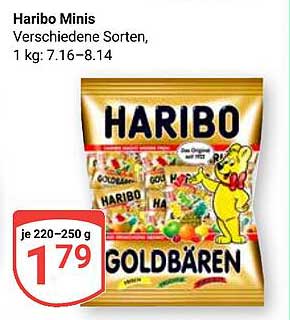 Haribo Minis - Verschiedene Sorten