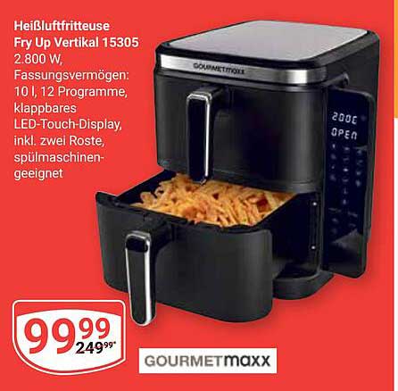 Heiße Luftfritteuse Fry Up Vertikal 15305