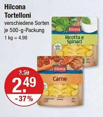 Hilcona Tortelloni verschiedene Sorten je 500-g-Packung