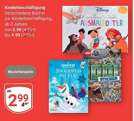 Kinderbeschäftigung – Verschiedene Bücher zur Kinderbeschäftigung, ab 3 Jahren