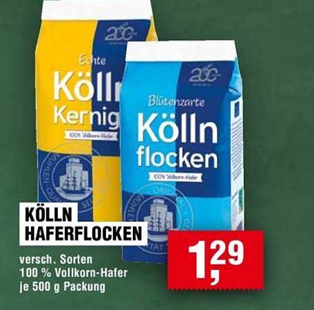 Kölln Haferflocken 100 % Vollkorn-Hafer 500 g