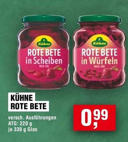 KÜHNE ROTE BETE - Verschiedene Ausführungen