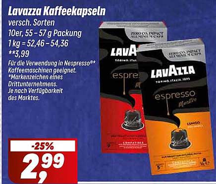 Lavazza Kaffeekapseln, verschiedene Sorten, 10er Packung