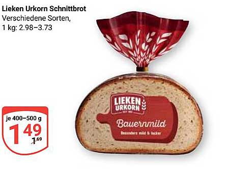 Lieken Urkorn Schnittbrot - Bauernmilch