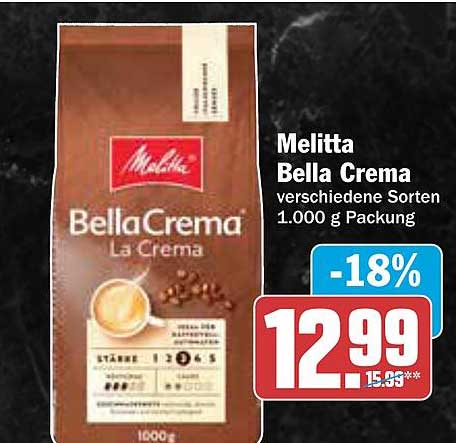 Melitta Bella Crema verschiedene Sorten 1.000 g Packung