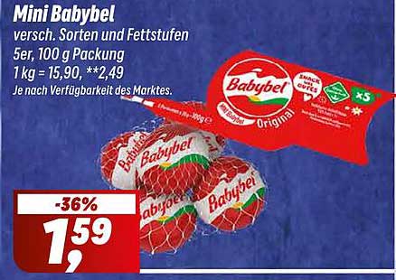 Mini Babybel 5er Pack – Verschiedene Sorten und Fettstufen