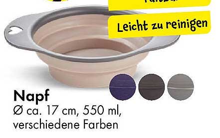 Napf Ø ca. 17 cm, 550 ml, verschiedene Farben