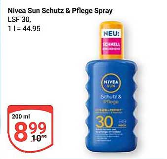 Nivea Sun Schutz & Pflege Spray LSF 30 200 ml