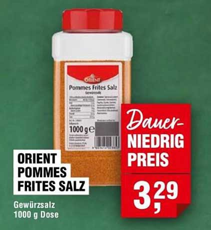 ORIENT POMMES FRITES SALZ 1000 g Dose