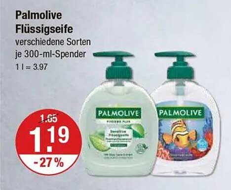Palmolive Flüssigseife verschiedene Sorten je 300-ml-Spender