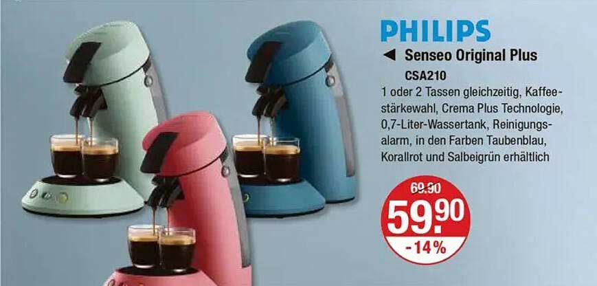 PHILIPS Senseo Original Plus CSA210