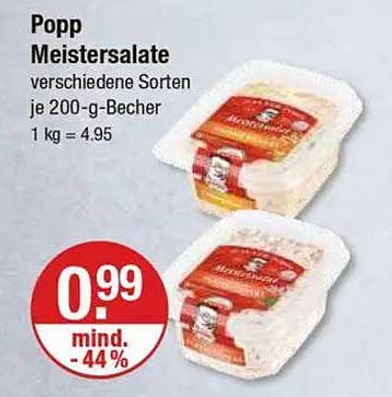 Popp Meistersalate 200-g-Becher - verschiedene Sorten