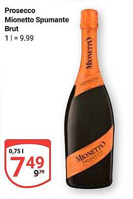Prosecco Mionetto Spumante Brut 0,75l