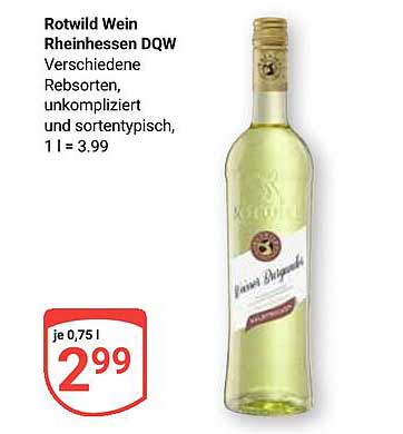 Rotwild Wein Rheinhessen DQW - Verschiedene Rebsorten