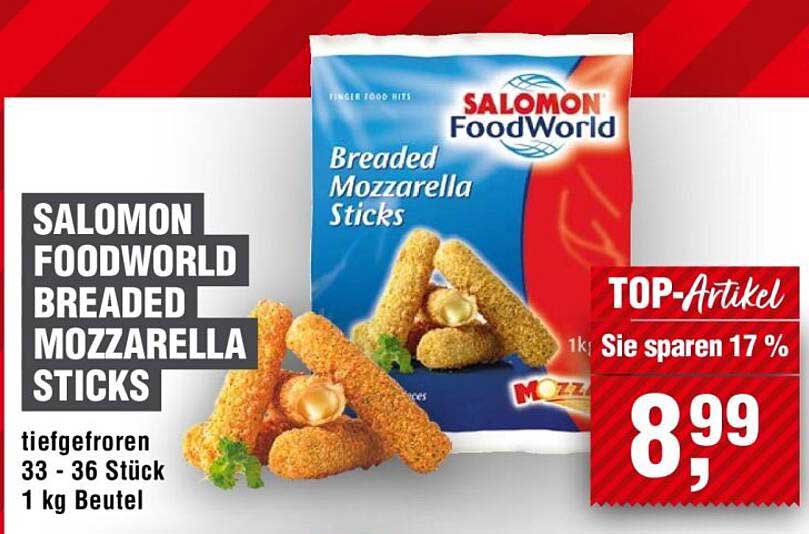 Salomon FoodWorld Breaded Mozzarella Sticks