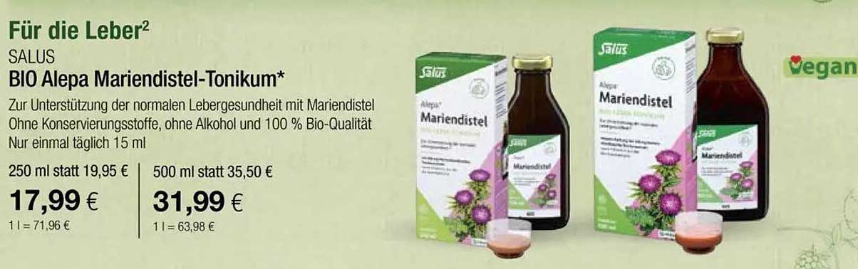 SALUS BIO Alepa Mariendistel-Tonikum