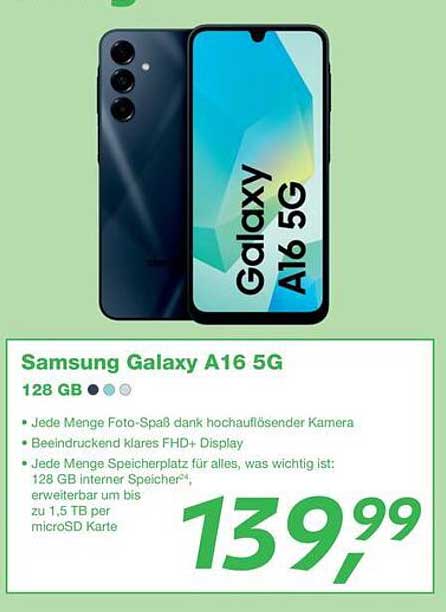 Samsung Galaxy A16 5G - 128 GB