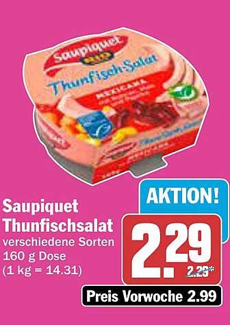 Saupiquet Thunfischsalat verschiedene Sorten 160 g Dose