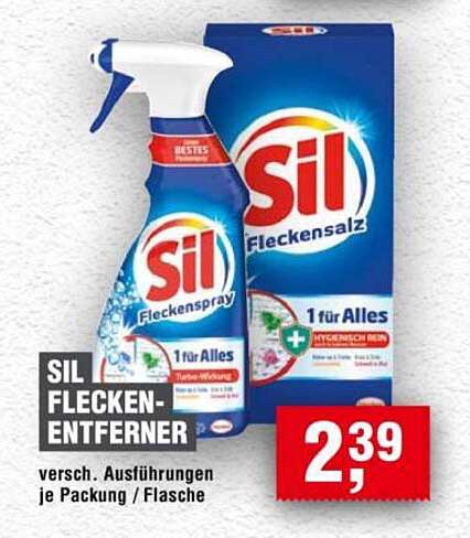 SIL Fleckenentferner - Verschiedene Ausführungen