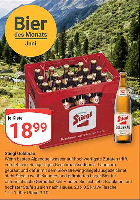 Stiegl Goldbräu – Bier des Monats Juni