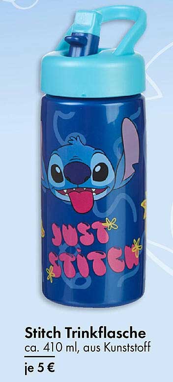 Stitch Trinkflasche ca. 410 ml aus Kunststoff je 5 €