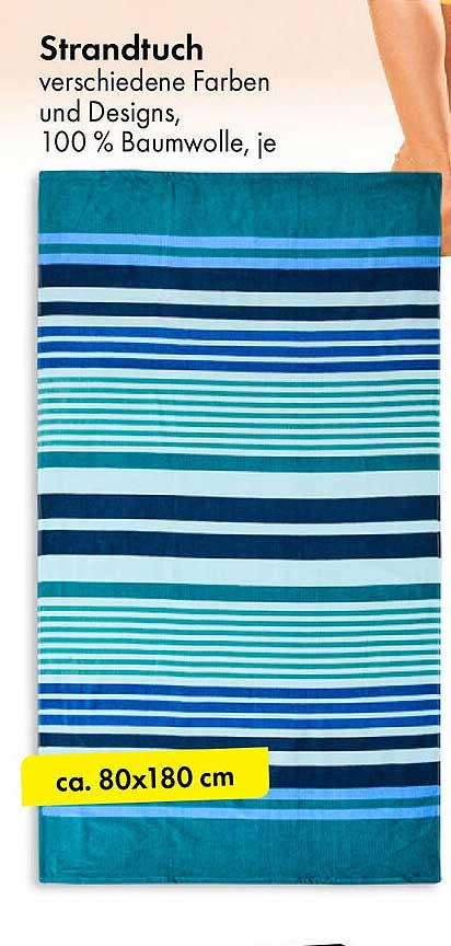 Strandtuch verschiedene Farben und Designs, 100 % Baumwolle