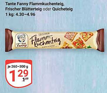 Tante Fanny Flammkuchenteig, Frischer Blätterteig oder Quicheteig