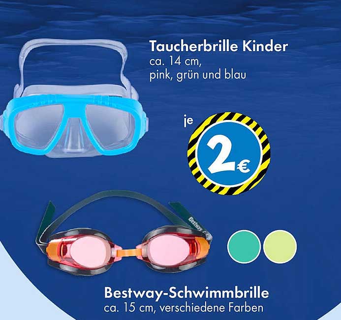 Taucherbrille Kinder und Bestway-Schwimmbrille