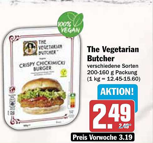 The Vegetarian Butcher Crispy Chickimicki Burger 200-160 g