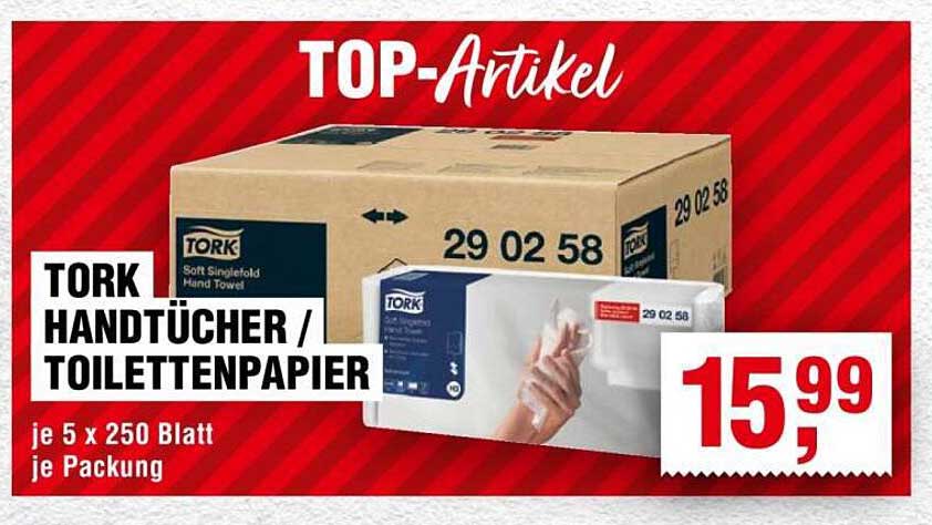 TORK Handtücher / Toilettenpapier, 5 x 250 Blatt