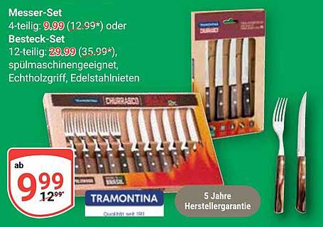 Tramontina Messer-Set 4-teilig oder Besteck-Set 12-teilig