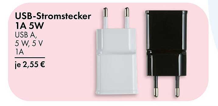 USB-Stromstecker 1A 5W