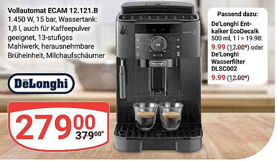 Vollautomat ECAM 12.121.B von De'Longhi