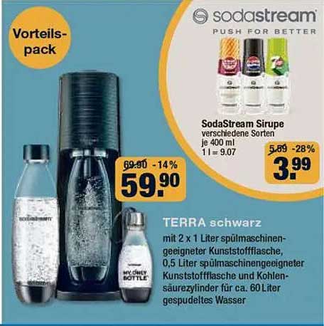 Vorteilspack SodaStream - Terra Schwarz