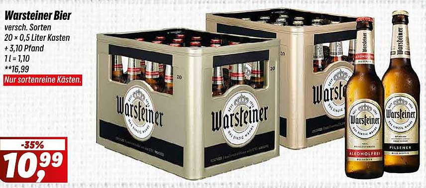 Warsteiner Bier 20 x 0,5 Liter Kasten – verschiedene Sorten