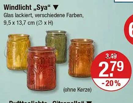 Windlicht „Sya“ - Glas lackiert, verschiedene Farben