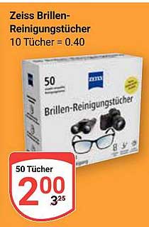 Zeiss Brillen-Reinigungstücher – 50 Stück