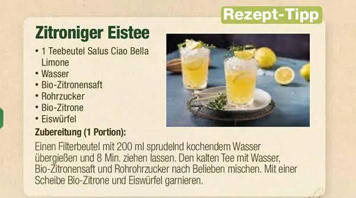 Zitroniger Eistee