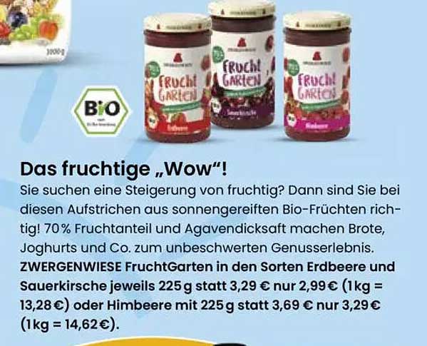 ZWERGENWIESE FruchtGarten in den Sorten Erdbeere und Sauerkirsche