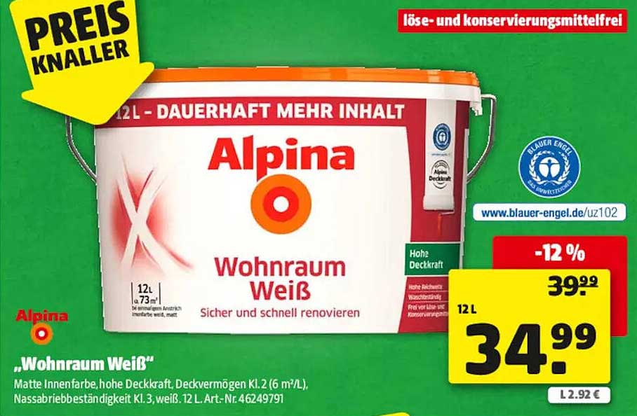Alpina „Wohnraum Weiß“