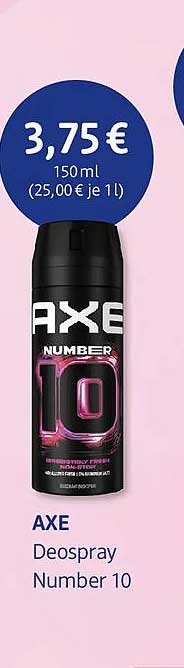 AXE Deospray Number 10