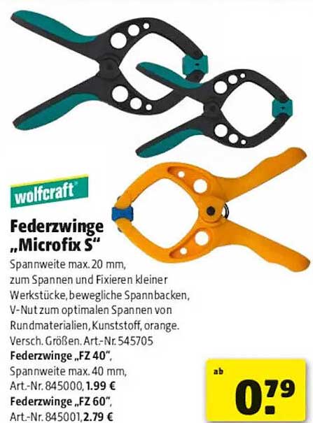 Federzwinge „Microfix S“