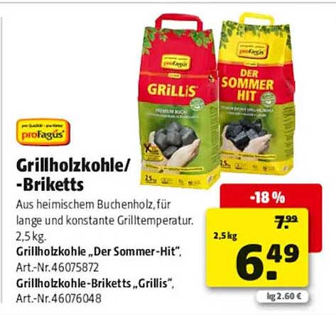 Grillholzkohle/-Briketts